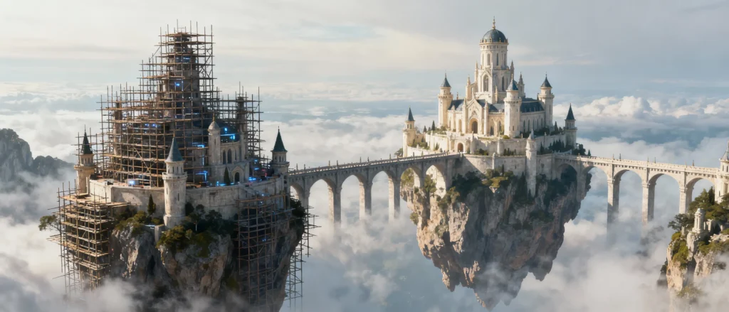 Floating islands staging vs live site