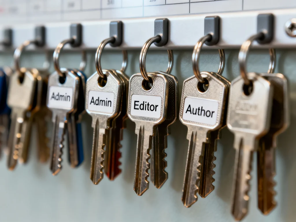 Keys with user role tags