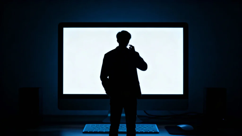 White Screen of Death dramatic shot